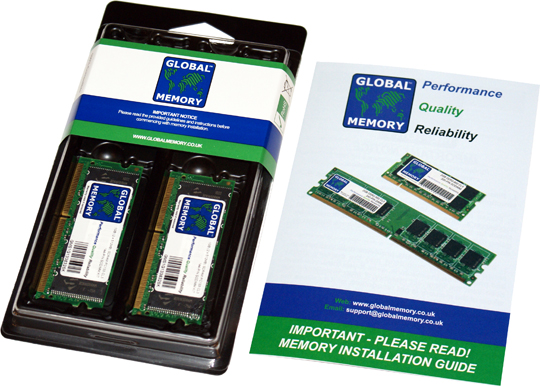 1GB (2 x 512MB) SDRAM PC133 133MHz 144-PIN SODIMM MEMORY RAM KIT FOR TOSHIBA LAPTOPS/NOTEBOOKS